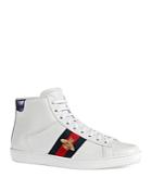 Gucci Men's Leather High Top Sneakers