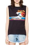 Zadig & Voltaire Moly Graphic Muscle Tank