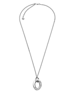 Michael Kors Curb Pendant Necklace, 16
