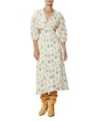 Ba & Sh Adele Knotted Waist Midi Dress