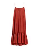 Allsaints Paola Silk Ruffled Dress