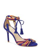 Vince Camuto Women's Stellima Leather Tasseled Ankle-tie Sandals