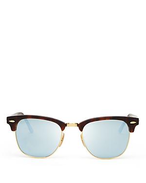 Ray-ban Unisex Mirrored Clubmaster Sunglasses, 51mm