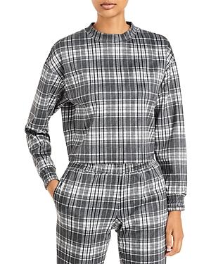 Alice And Olivia Leslie Plaid Sweatshirt
