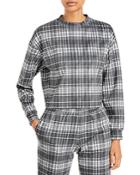 Alice And Olivia Leslie Plaid Sweatshirt