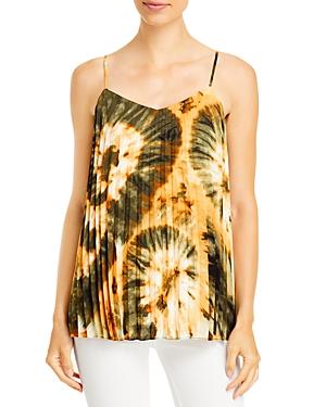 T Tahari Tie Dye Pleated Tank