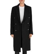 The Kooples Double-breasted Wool-blend Coat