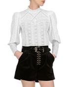 The Kooples Lace Cropped Top