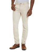Robert Graham Gonzales Straight Fit Jeans In Off-white