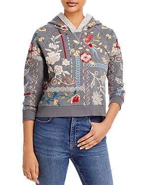 Johnny Was Ellia Cropped Hoodie