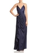 C/meo Collective Jagged Draped Gown