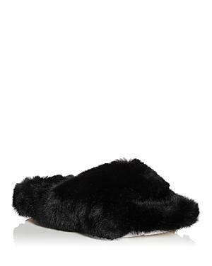 J/slides Women's Charli Faux Fur Slide Slippers