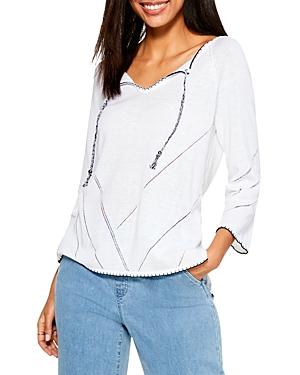 Nic+zoe Ocean Edge Sweater