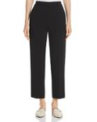 Theory High-rise Crepe Cropped Pants
