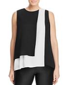 Vince Camuto Plus Layered Color Block Top