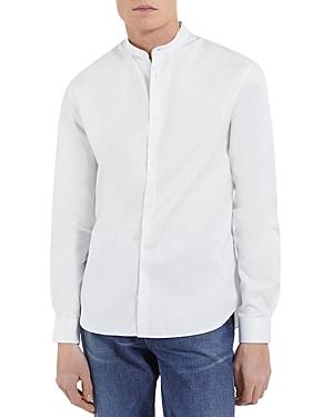 The Kooples Slim Fit Band Collar Long Sleeve Shirt