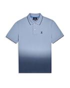 Psycho Bunny Ghent Pima Cotton Ombre Tipped Regular Fit Polo Shirt