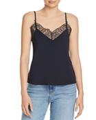 7 For All Mankind Lace-trimmed Camisole Top