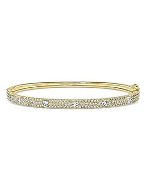Bloomingdale's Diamond Pave Bangle Bracelet In 14k Yellow Gold, 1.45 Ct. T.w. - 100% Exclusive
