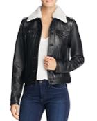 Linea Pelle Leather Bomber Jacket