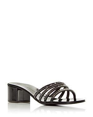 Giuseppe Zanotti Women's Crystal Embellished Block Heel Sandals