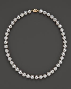 Tara Pearls Akoya Cultured Pearl Necklace With 18k Yellow Gold Clasp, 16