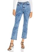 Jonathan Simkhai Standard River High Rise Straight Leg Jeans In Light Laurel