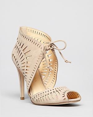 Ivanka Trump Open Toe Sandals - Delfino High Heel