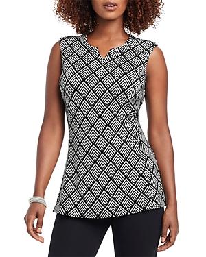 Nic+zoe Intersect Printed Sleeveless Top