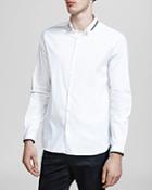 The Kooples Stretch Paper Popeline Button-down Shirt - Slim Fit