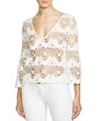Lucy Paris Bell Sleeve Lace Top - 100% Bloomingdale's Exclusive