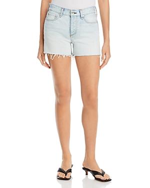 Rag & Bone Dre Low Rise Denim Shorts In Jade 1
