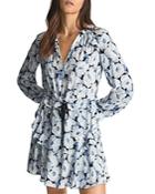 Reiss Maddy Floral Print Flippy Skirt Mini Dress