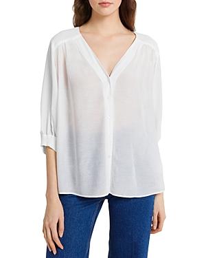 Gerard Darel Clyde V Neck Crepe Blouse
