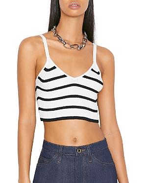 Frame Striped Ribbed Bralette