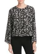 Vince Camuto Lace Print Bell Sleeve Blouse - 100% Bloomingdale's Exclusive