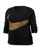 Nike Plus Animal Print Logo Sweatshirt