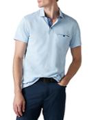 Rodd & Gunn Bolton Stream Cotton & Linen Pique Chambray Trimmed Sports Fit Polo Shirt