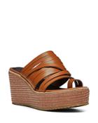 Donald Pliner Women's Strappy Leather Espadrille Wedge Platform Sandals