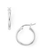 Argento Vivo Mini Tube Hoop Earrings In Sterling Silver