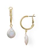 Aqua Cultured Freshwater Pearl Drop Earrings - 100% Exclusive