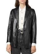 Sandro Misse Leather Jacket