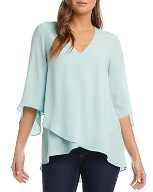 Karen Kane Asymmetric High/low Top