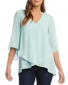Karen Kane Asymmetric High/low Top