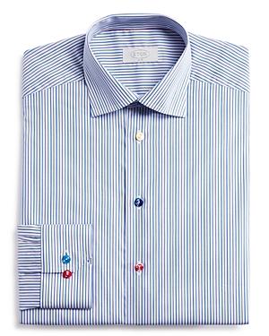 Eton Of Sweden Stripe Multi Color Button Regular Fit Dress Shirt