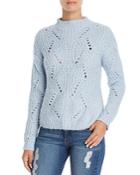Aqua Pointelle Eyelash Sweater - 100% Exclusive