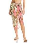 Echo Bluebell Vines Wrap Pareo Swim Cover-up