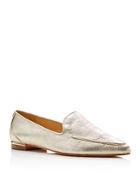 Ivanka Trump Zariner Metallic Pointed Toe Loafer Flats