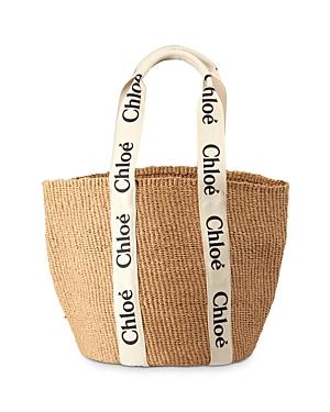 Chloe Woody Large Basket Tote