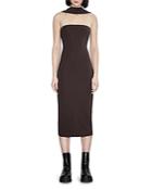 Et Ochs Jackie Scarf Neck Midi Dress